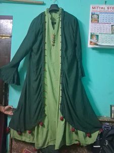 Elegant Ethnic Gown with desi jacket