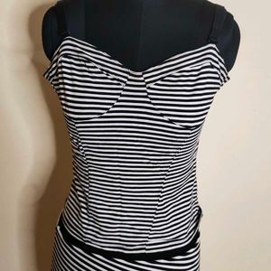 Zara Skirt And Hnm Tank Top