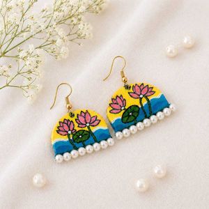 Handcrafted Lotus Earrings