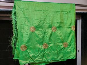 Silk Parrot  Green 💚 Saree