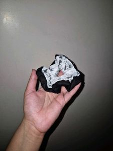 Silk & Lace Moon Scrunchie 🌙