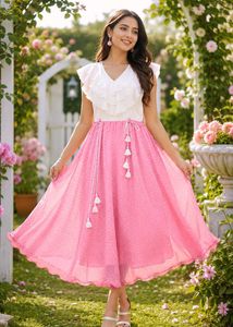 Cute Pink Polka Dot Dress