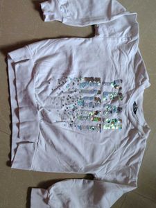 Sparkling Sequin White Top