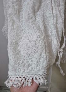 Boho White Kaftan Cover-Up