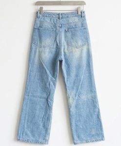 Light Wash Ripped Wide-Leg Jeans
