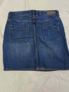 Classic Blue Denim Skirt