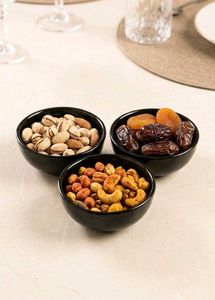 Brand New Set of 5 Black Ceramic Chutney