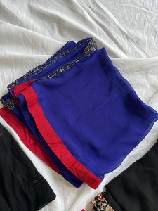 Combo of 4 Georgette and Chiffon Dupattas