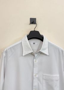 Classic White Button-Down Shirt