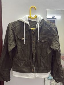 Hooded Denim Jacket
