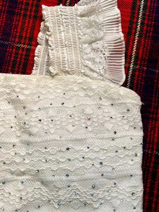 Sparkling White Lace Blouse
