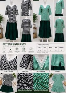 Comfortable Cotton Printed Kurti for Women