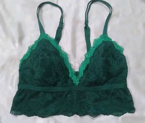 Lace Bra Green