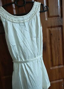New Elegant white embellished Beaded Top