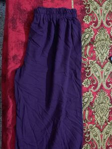 Purple Kurta set with Gold Embellishments