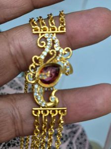 Exquisite Gold-Tone Peacock Necklace