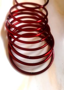 Red Glass Bangles