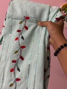 Blue Kurta + Free Gift