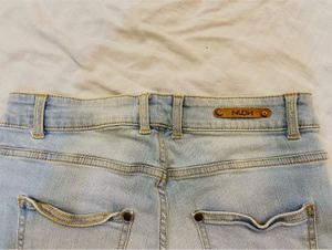 Cream Tank Top &amp; Denim Shorts