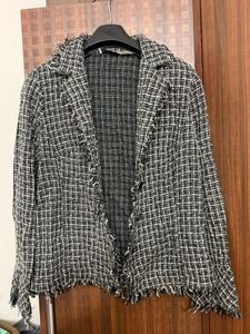 Checkered Tweed Jacket