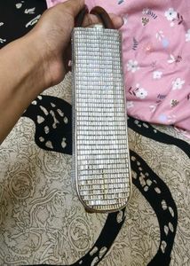 Sparkling Silver Evening Clutch handbag