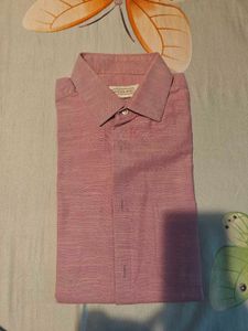 Men's Pink Formal Shirt,Size M