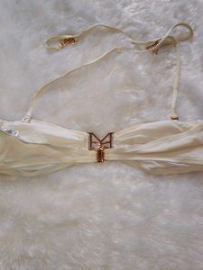 Chic White Bandeau Bikini Top