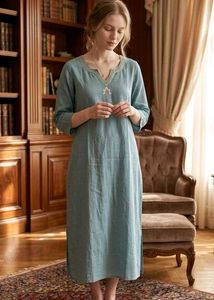 Elegant Blue Embroidered Kurta