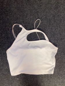 White Cut-Out Tank Top