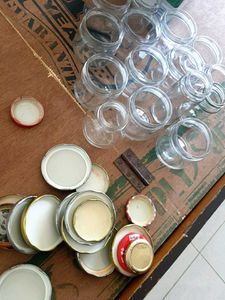 Bulk Glass Jars & Lids Craft Supply