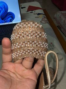 Embellished Pearl &amp; Crystal Heels