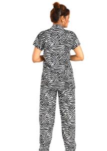 Women's Zebra Print Pajama Set