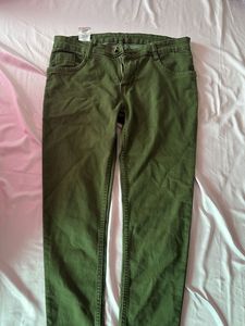 Olive Green Skinny Jeans