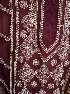 Elegant Embroidered Georgette Kurta
