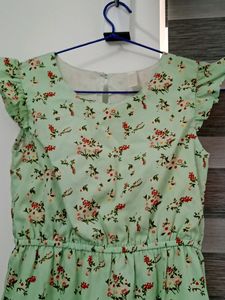 Stylo Bug Green Dress For Girls