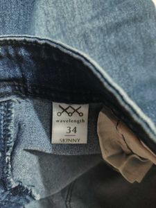 Women's Blue Denim Capris