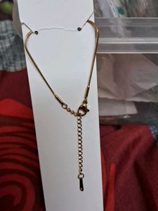 Stainless Steel anti tarnish Bow with chain