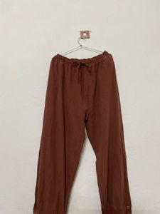 High-Waisted Wide Leg cotton Pants