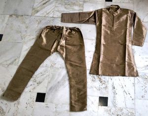 Matching Silk Kurta Pajama Set