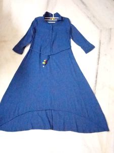 Global Desi Blue Button-Down