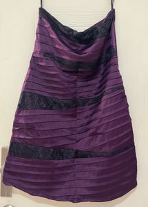 F 21 Purple Party Wear Strapless Dress