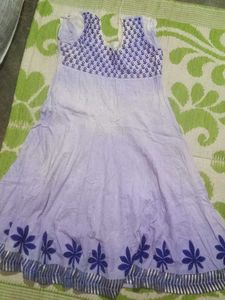Beautiful white Anarkali Gown