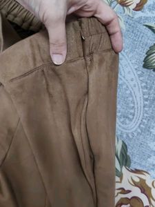 Suede Blazer Jacket Set