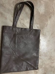 Pre-Loved LEICID Two-Tone Faux Leather Tote Bag –