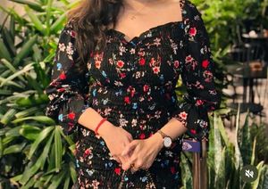 Floral Print Mini Bodycon Dress