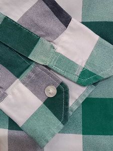 Women's Green &amp; White Checkered Shirt