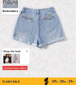 Embroidered Denim Jeans