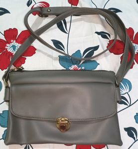 Gray Crossbody Bag