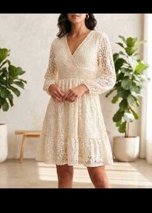 White Lace Dress(NEW)