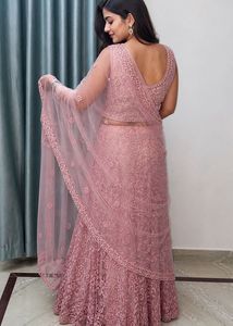 Blush Pink Embroidered Lehenga Choli